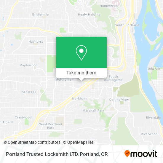 Portland Trusted Locksmith LTD map