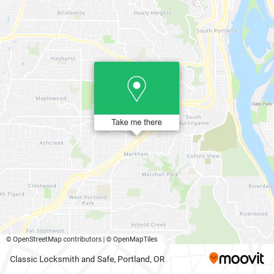 Classic Locksmith and Safe map