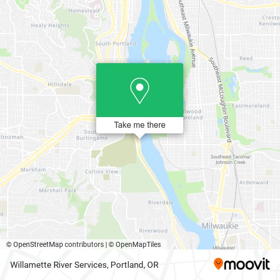 Willamette River Services map