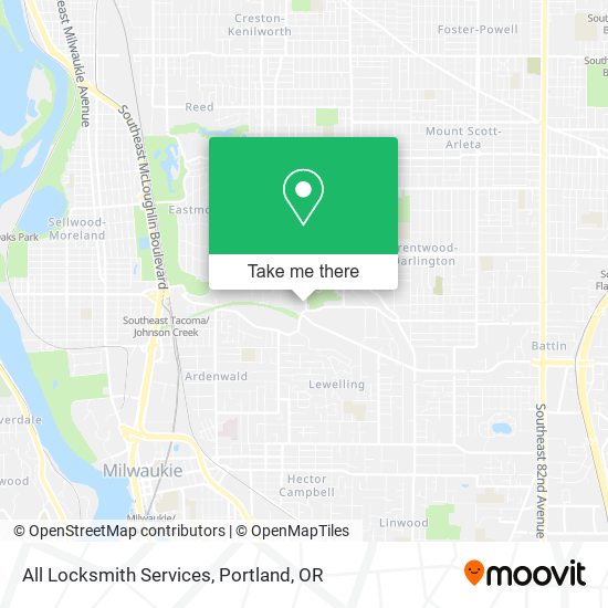Mapa de All Locksmith Services