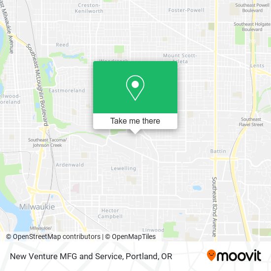 New Venture MFG and Service map