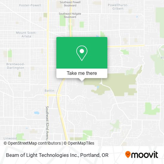Mapa de Beam of Light Technologies Inc.