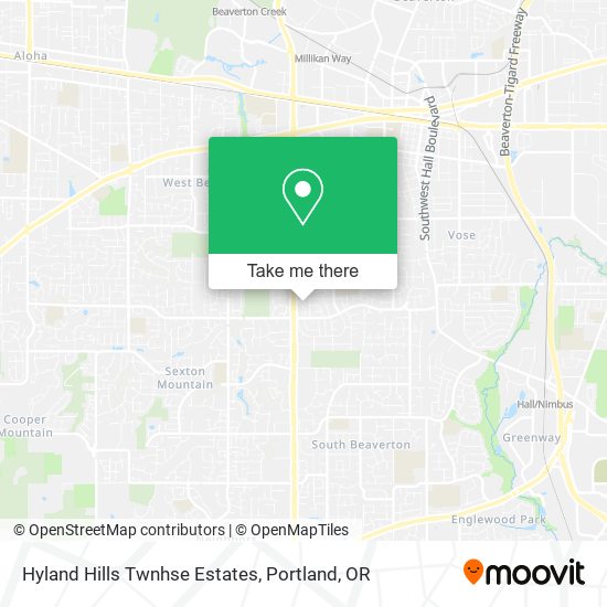 Hyland Hills Twnhse Estates map