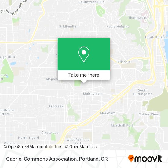 Gabriel Commons Association map