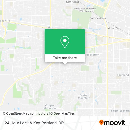 Mapa de 24 Hour Lock & Key
