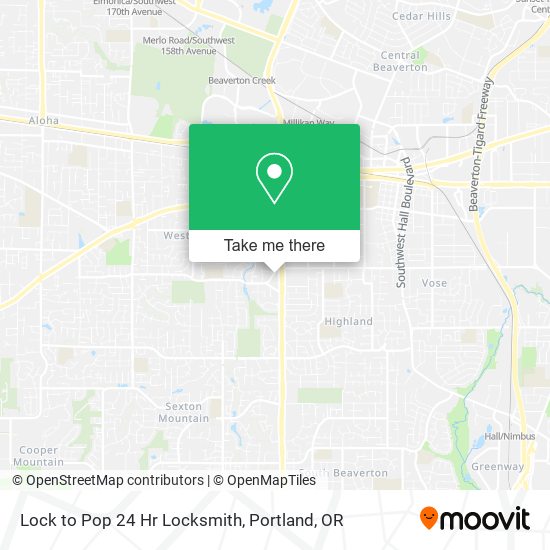 Mapa de Lock to Pop 24 Hr Locksmith