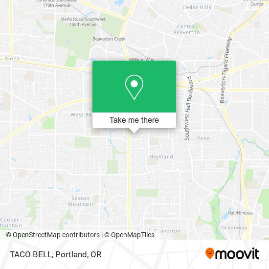Mapa de TACO BELL