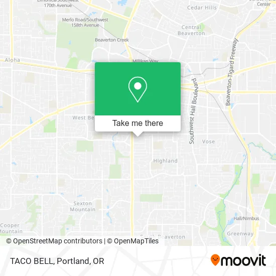 TACO BELL map