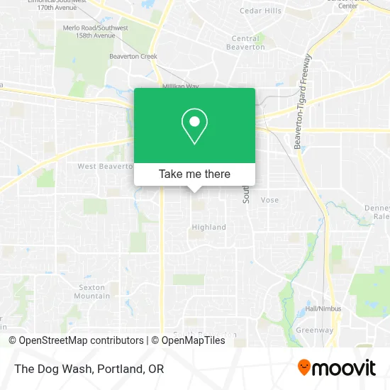 The Dog Wash map