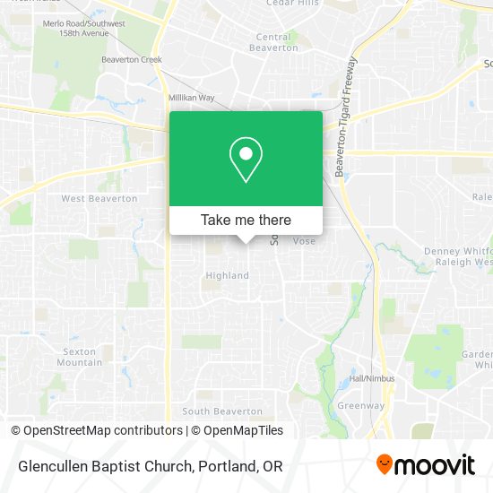 Glencullen Baptist Church map