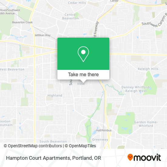 Hampton Court Apartments map