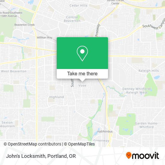 Mapa de John's Locksmith