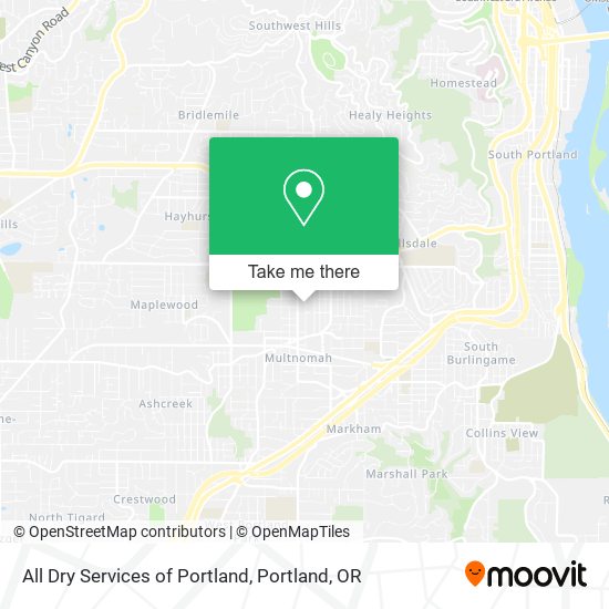 Mapa de All Dry Services of Portland