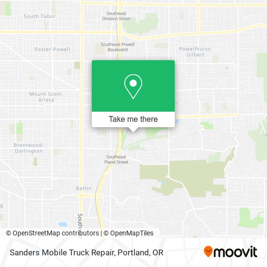 Mapa de Sanders Mobile Truck Repair