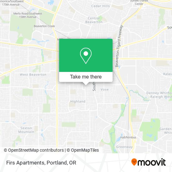 Firs Apartments map