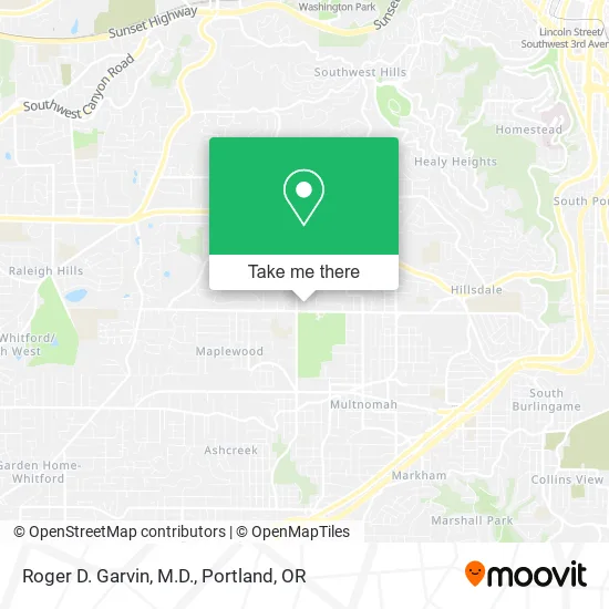 Mapa de Roger D. Garvin, M.D.