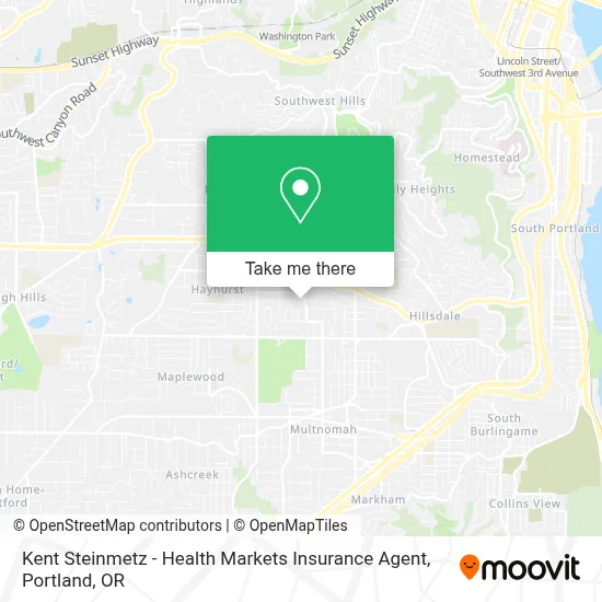 Kent Steinmetz - Health Markets Insurance Agent map