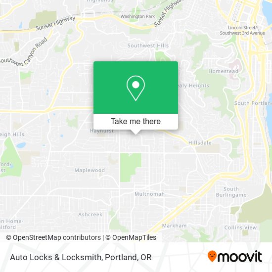 Mapa de Auto Locks & Locksmith