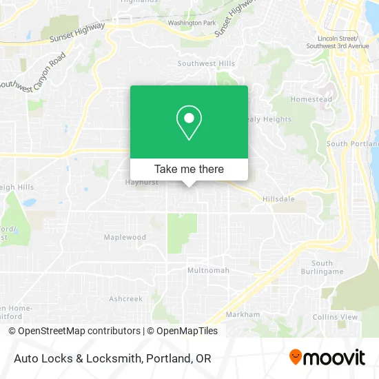 Auto Locks & Locksmith map