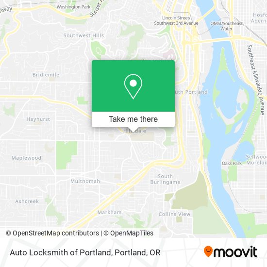 Mapa de Auto Locksmith of Portland