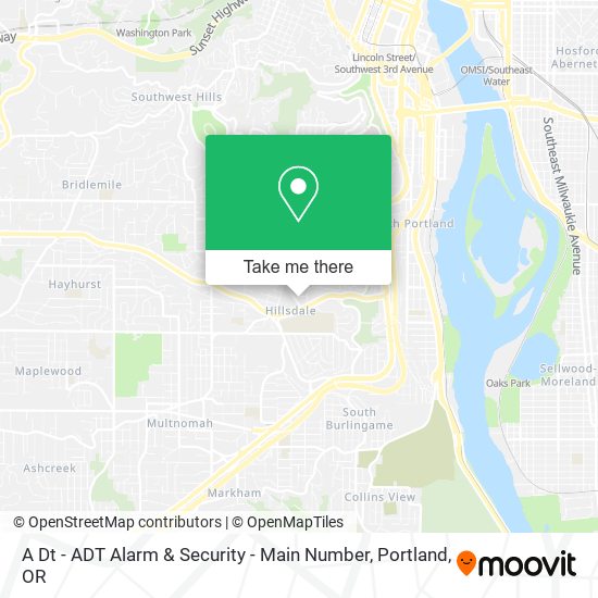 A Dt - ADT Alarm & Security - Main Number map