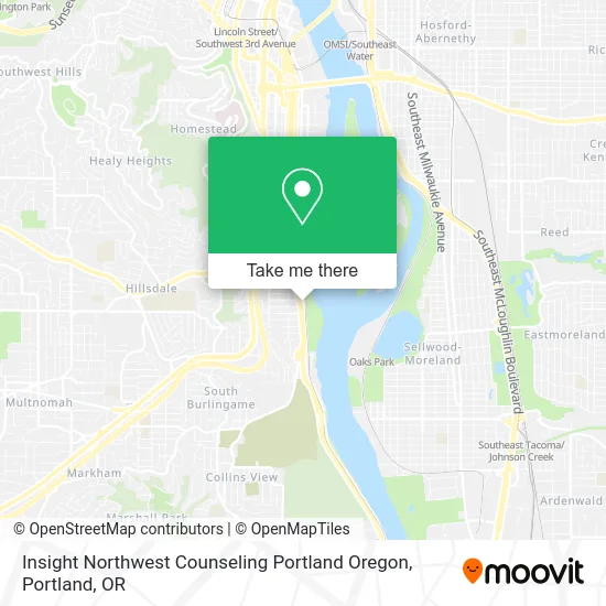 Insight Northwest Counseling Portland Oregon map