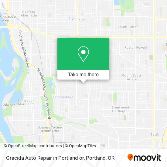 Gracida Auto Repair in Portland or map