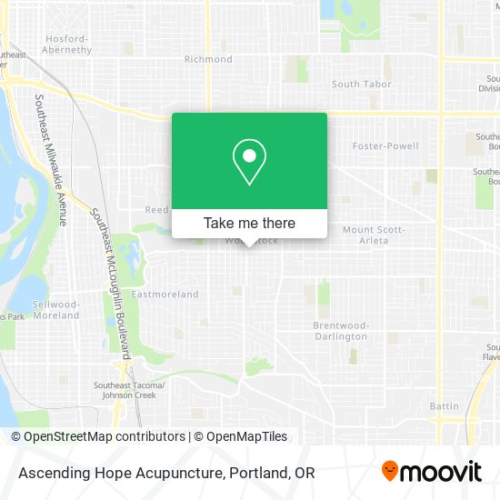 Ascending Hope Acupuncture map