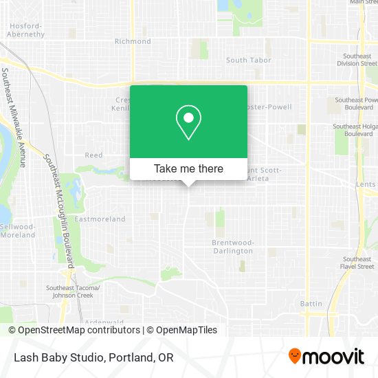 Mapa de Lash Baby Studio