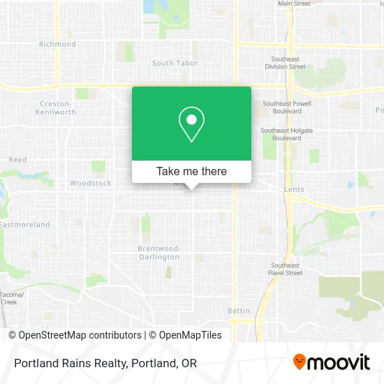 Portland Rains Realty map