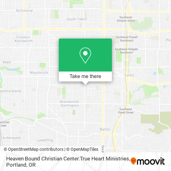 Mapa de Heaven Bound Christian Center.True Heart Ministries