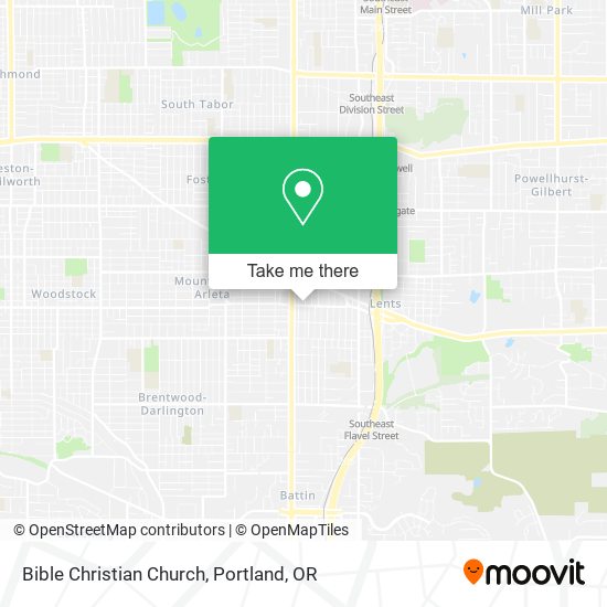 Mapa de Bible Christian Church