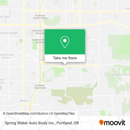Spring Water Auto Body Inc. map