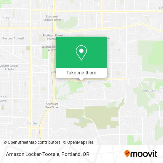 Amazon Locker-Tootsie map