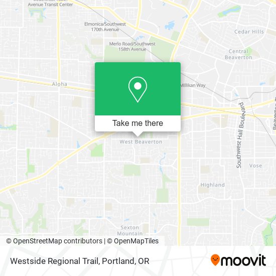 Mapa de Westside Regional Trail