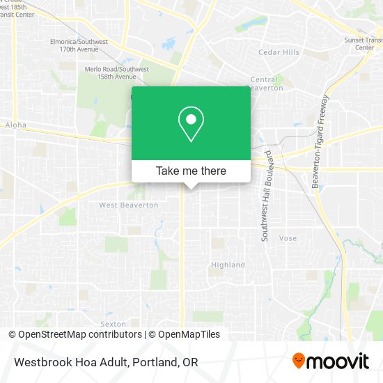 Mapa de Westbrook Hoa Adult