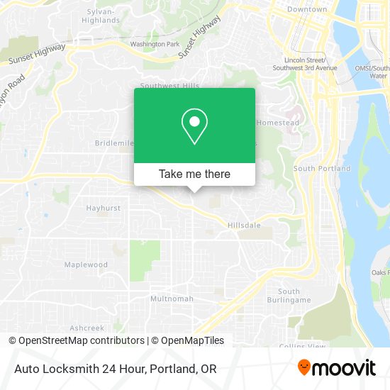 Auto Locksmith 24 Hour map