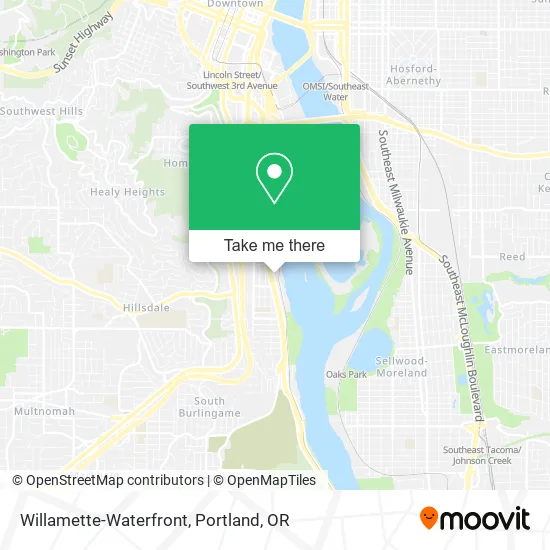 Mapa de Willamette-Waterfront