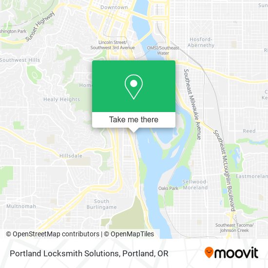 Portland Locksmith Solutions map