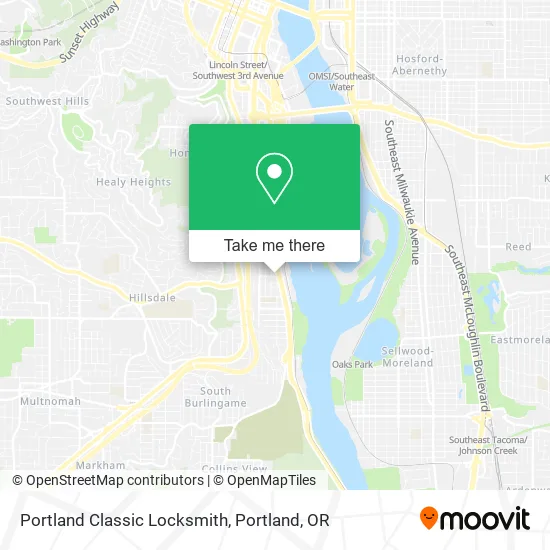 Mapa de Portland Classic Locksmith