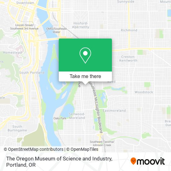 Mapa de The Oregon Museum of Science and Industry