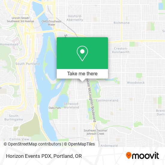 Mapa de Horizon Events PDX