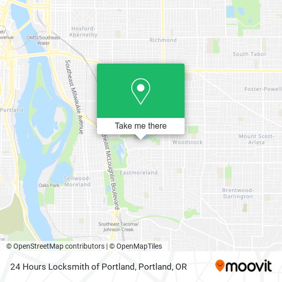 24 Hours Locksmith of Portland map