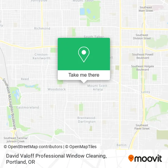 David Valoff Professional Window Cleaning map