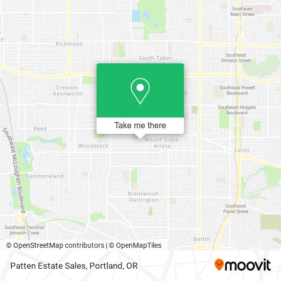 Patten Estate Sales map