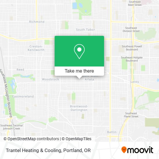 Trantel Heating & Cooling map