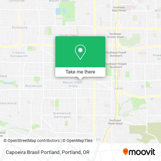 Capoeira Brasil Portland map