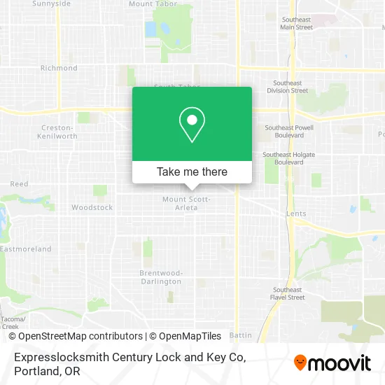 Mapa de Expresslocksmith Century Lock and Key Co