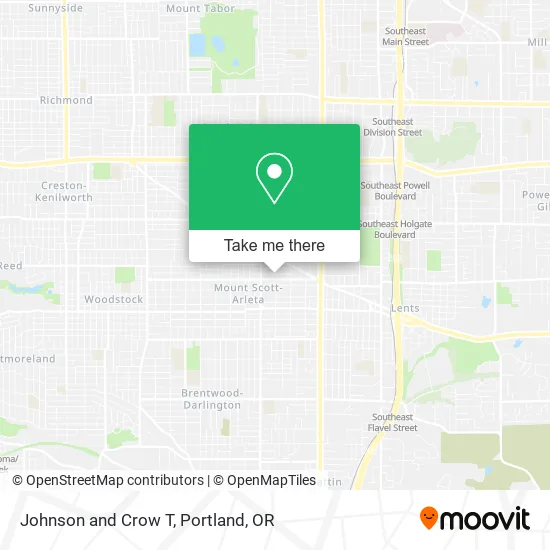 Mapa de Johnson and Crow T