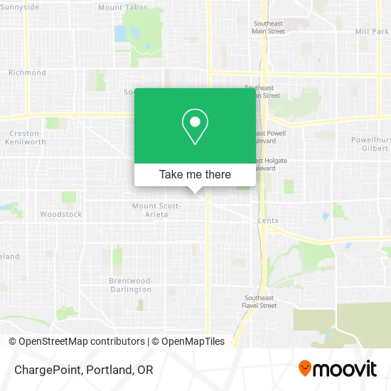 Mapa de ChargePoint